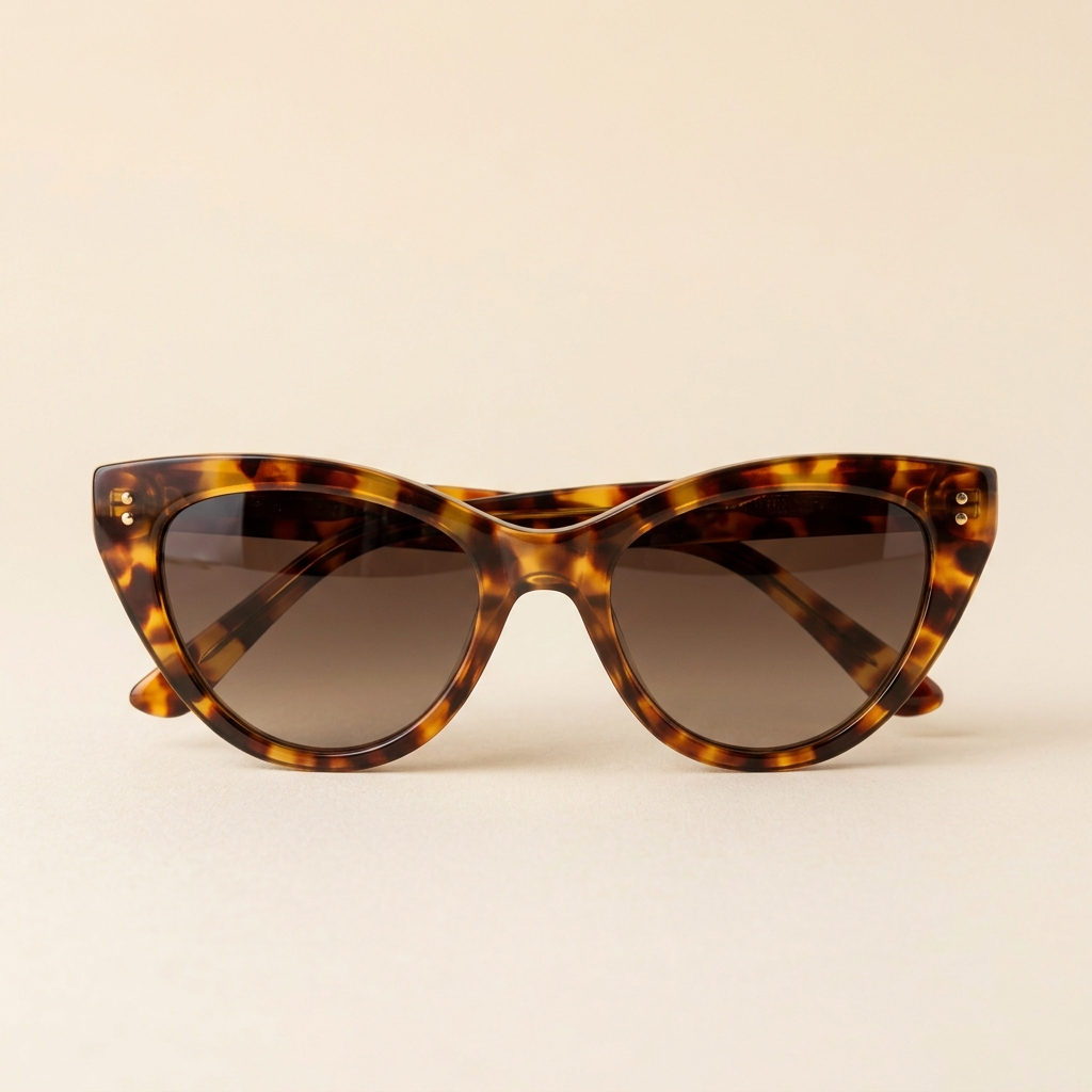 Tortoise Cat-Eye Sunglasses