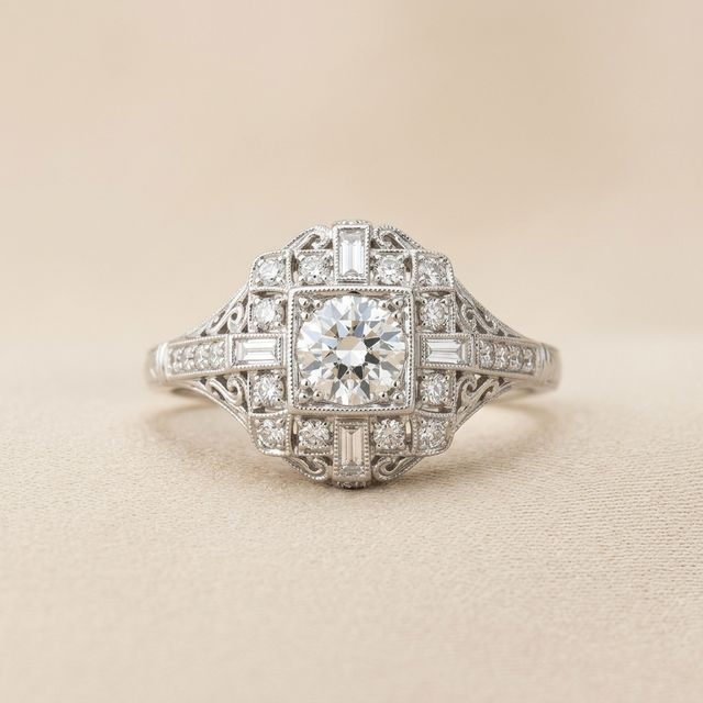 Art Deco Cocktail Ring
