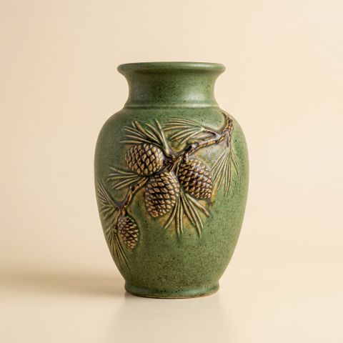 Roseville Pottery Vase, Pinecone