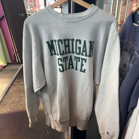Vintage 1980s Champion Reverse Weave Michigan State Sweatshirt